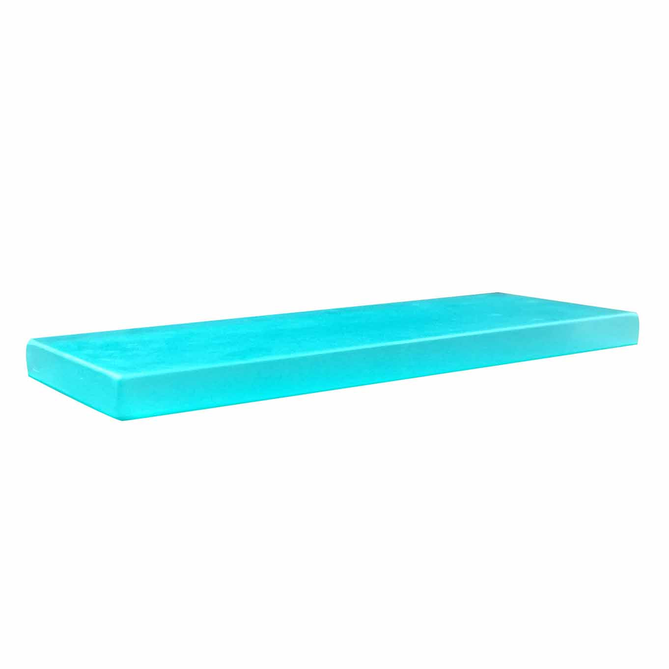 CRYSTAL PASTRY RECTANGULAR TRAY - TURQUOISE - EFAY # 408312TU