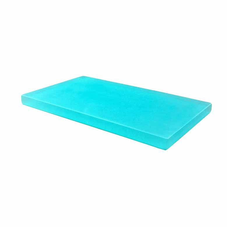 CRYSTAL PASTRY RECTANGULAR TRAY - TURQUOISE - EFAY # 408412TU