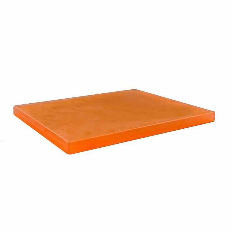 CRYSTAL PASTRY RECTANGULAR TRAY - ORANGE - EFAY # 408512OR