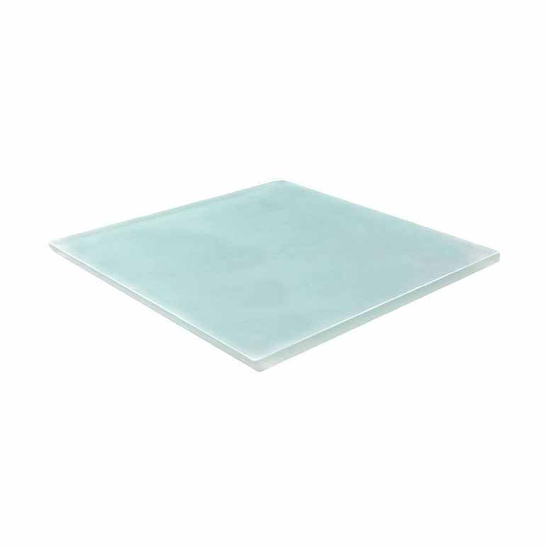 CRYSTAL PASTRY SQUARE TRAY - GRAY - EFAY # 408612GA