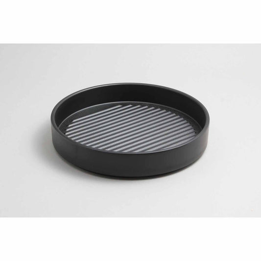ZEN 9" ROUND PLATTER - BLACK - EFAY # 408809BK