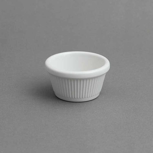 2 OZ FLUTED RAMEKIN - IVORY - EFAY # 503002F