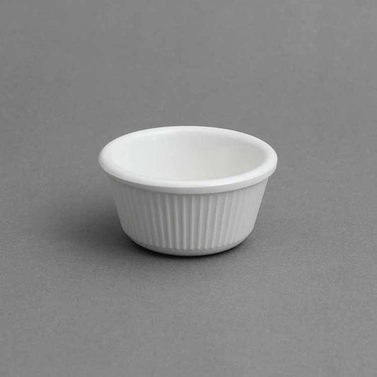 3 OZ FLUTED RAMEKIN - IVORY - EFAY # 503003F