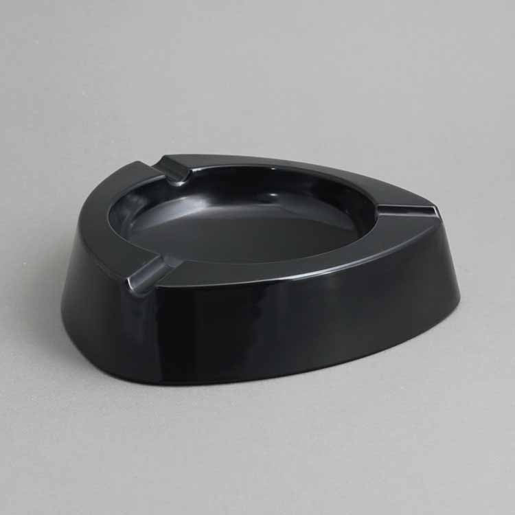 8.5" LARGE BAR ASHTRAY - BLACK - EFAY # 503509BK