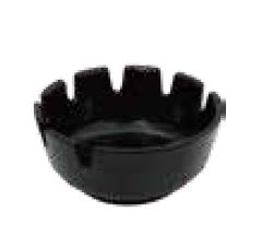 DEEP DISH ASHTRAY - BLACK - EFAY # 510304BK
