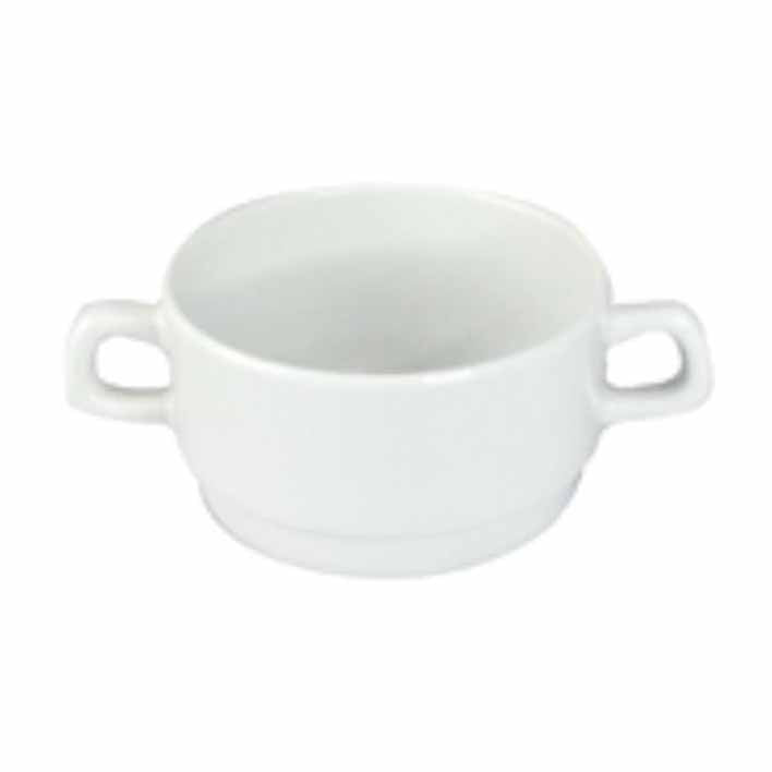 HD 4" SOUP BOWL WITH 2 HANDLE - IVORY - EFAY # 606004