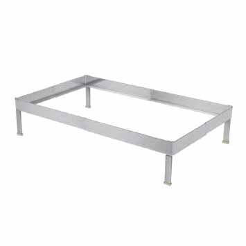 SLIDE 4" H RECTANGULAR STAINLESS STEEL DISPLAY STAND - STAINLESS STEEL - EFAY # 921004SS