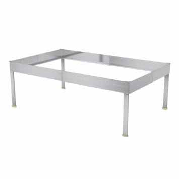 SLIDE 8" H RECTANGULAR STAINLESS STEEL DISPLAY STAND - STAINLESS STEEL - EFAY # 921008SS