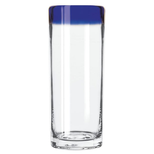 16 OZ ARUBA BLUE RIM ZOMBIE (HANDMADE) - LIBBEY # 92304