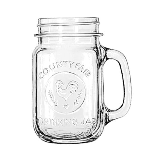 16 OZ COUNTY FAIR DRINKING JAR PATTERNED - LIBBEY # 97085