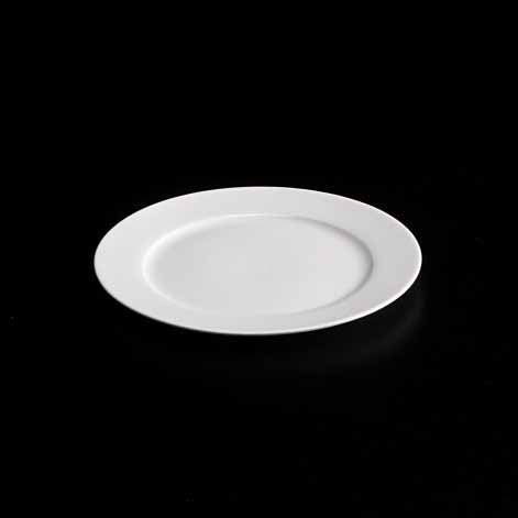 BONE CHINA RIM PLATE - WHITE - DON BELLINI # DB1010118
