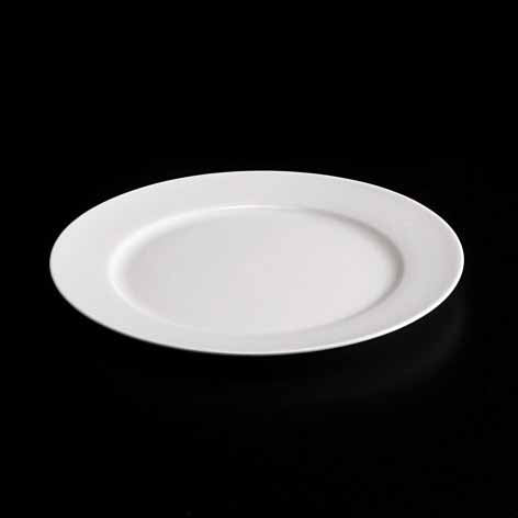 BONE CHINA RIM PLATE - WHITE - DON BELLINI # DB1010123