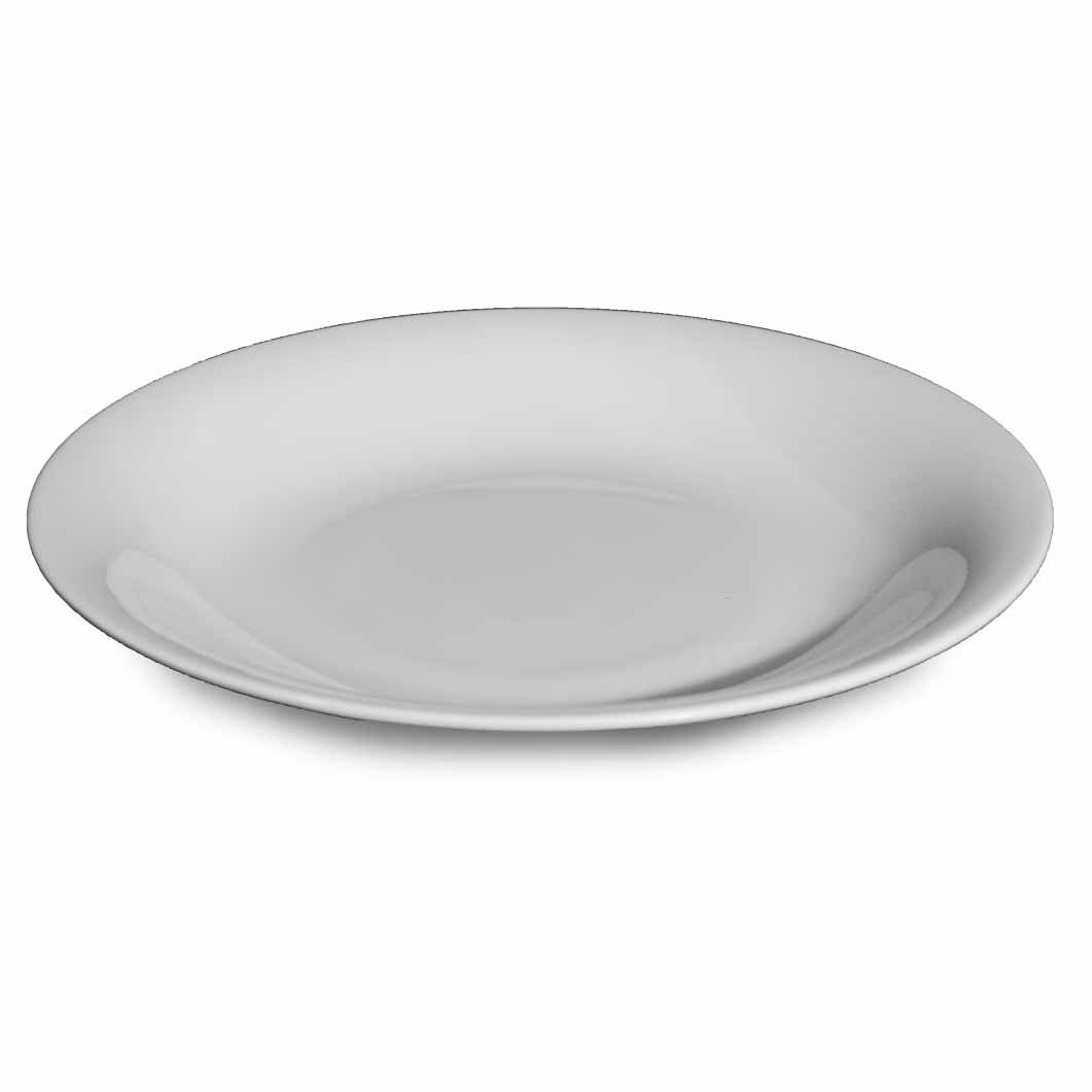 BONE CHINA ROUND DEEP PLATE - WHITE - DON BELLINI # DB1010220