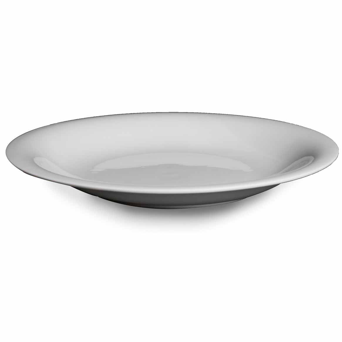 BONE CHINA ROUND DEEP PLATE - WHITE - DON BELLINI # DB1010226