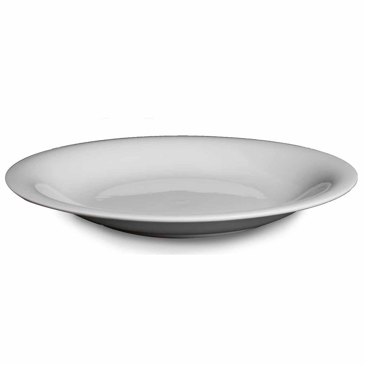 BONE CHINA ROUND DEEP PLATE - WHITE - DON BELLINI # DB1010232