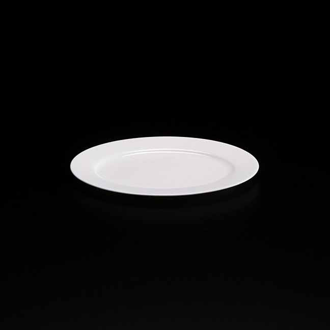 BONE CHINA OVAL RIM PLATE - WHITE - DON BELLINI # DB1011123