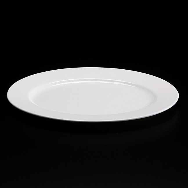 BONE CHINA OVAL RIM PLATTER - WHITE - DON BELLINI # DB1011136