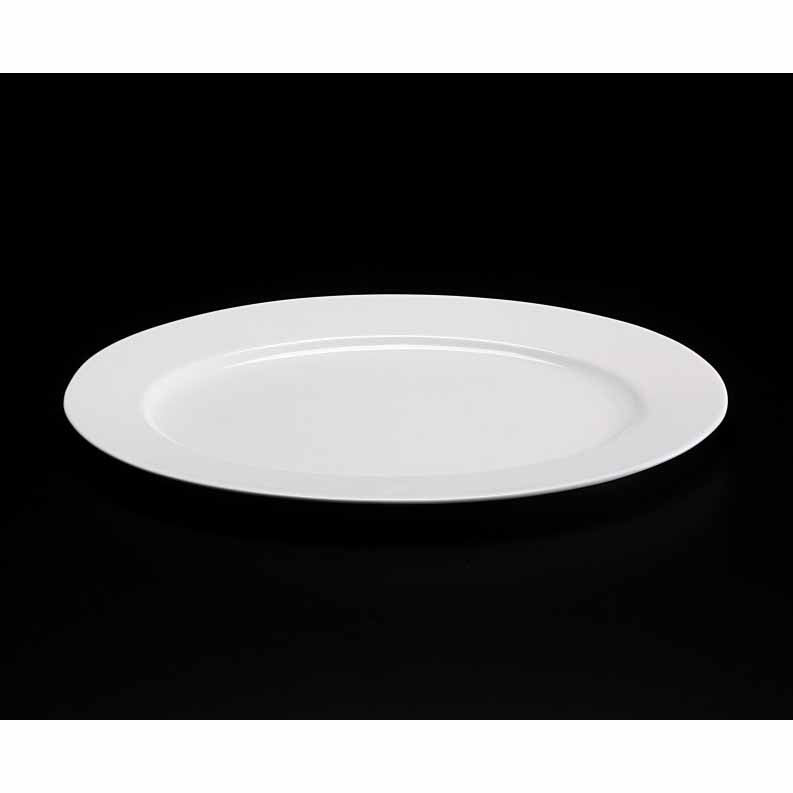 BONE CHINA OVAL RIM PLATTER - WHITE - DON BELLINI # DB1011141