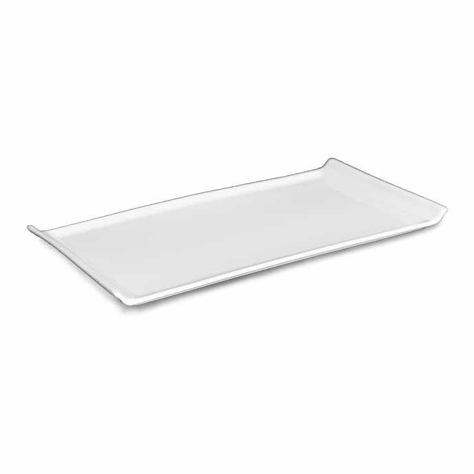 BONE CHINA RECT CANAPE DISH - WHITE - DON BELLINI # DB1013029