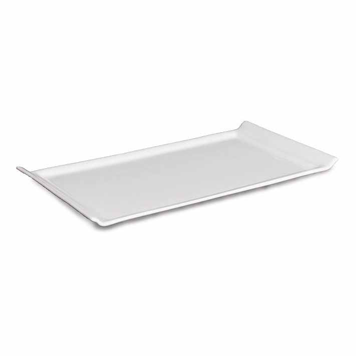 BONE CHINA RECT CANAPE DISH - WHITE - DON BELLINI # DB1013033