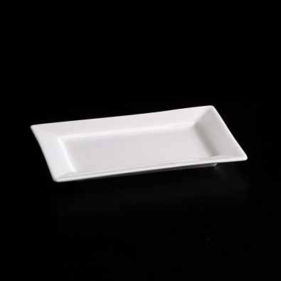 BONE CHINA RECT RIM DISH - WHITE - DON BELLINI # DB1013117