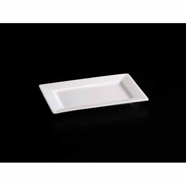 BONE CHINA RECT RIM DISH - WHITE - DON BELLINI # DB1013119