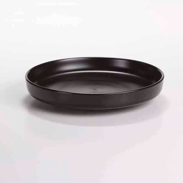 DE TERRA DEEP PLATE 9.25" l 24CM - MATT BLACK - DON BELLINI # DB2110224