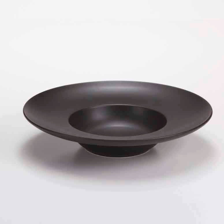 DE TERRA PASTA PLATE 9.25" l 24 CM - MATT BLACK - DON BELLINI # DB2110524