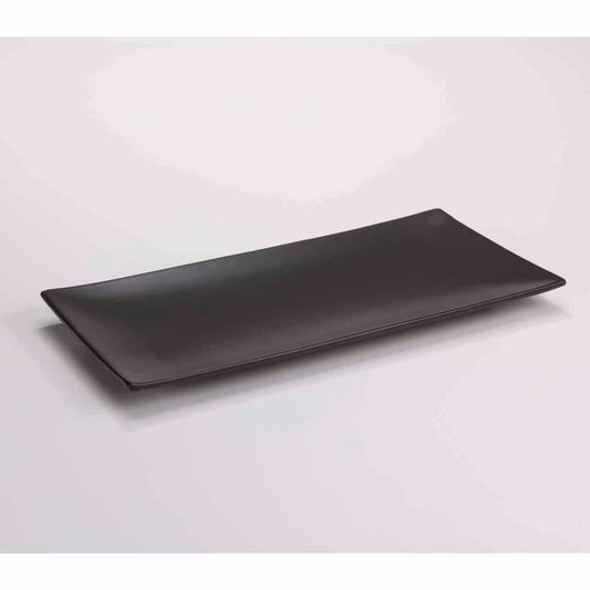 DE TERRA RECT. PLATE 13" l 33 CM - MATT BLACK - DON BELLINI # DB2113033