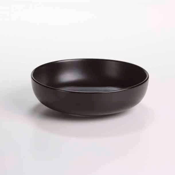 DE TERRA ROUND BOWL 6" l 15.5 CM - MATT BLACK - DON BELLINI # DB2129016
