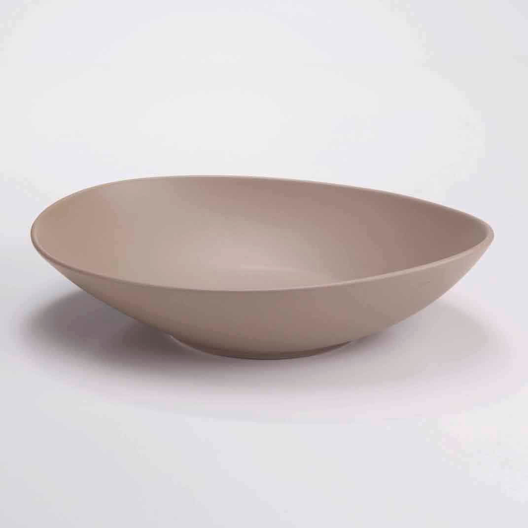 DE TERRA OVAL BOWL 10" l 25 CM - SANDY KHAKI - DON BELLINI # DB2221025