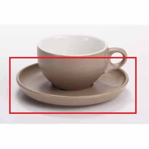 DE TERRA SAUCER FOR 200/300ML COFFEE CUP - 14.5 CM - SANDY KHAKI - DON BELLINI # DB2230114
