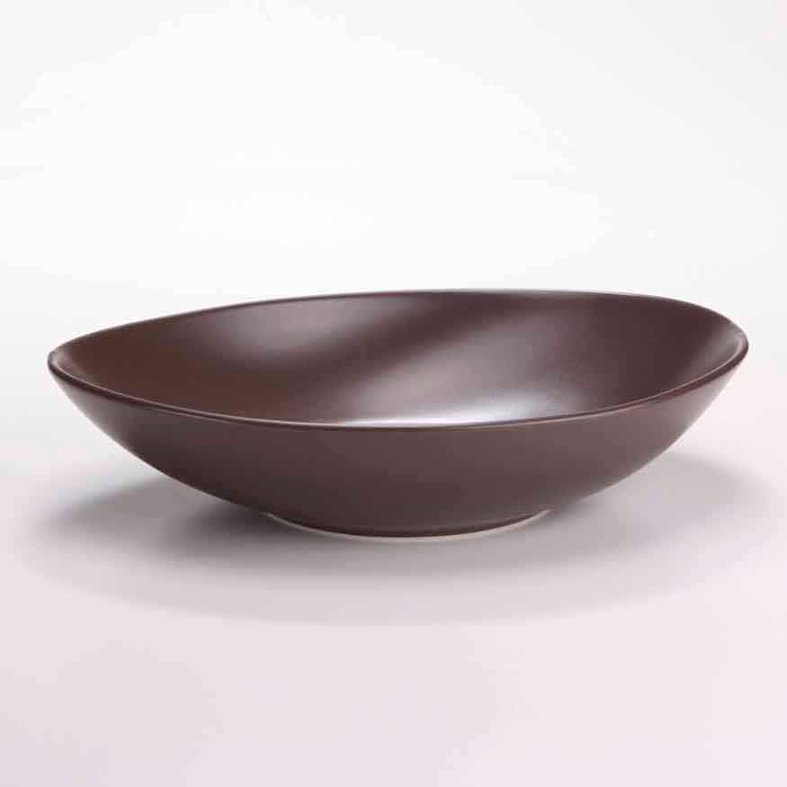 DE TERRA OVAL BOWL 9" l 23 CM - DARK BROWN - DON BELLINI # DB2321023