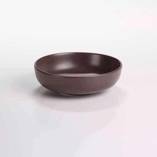DE TERRA ROUND BOWL 6" l 15.5 CM - DARK BROWN - DON BELLINI # DB2329016
