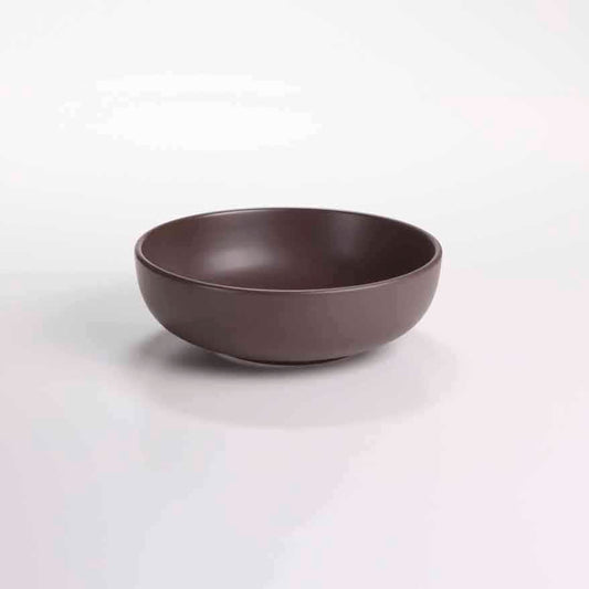 DE TERRA ROUND BOWL 7" l 17.5 CM - DARK BROWN - DON BELLINI # DB2329017