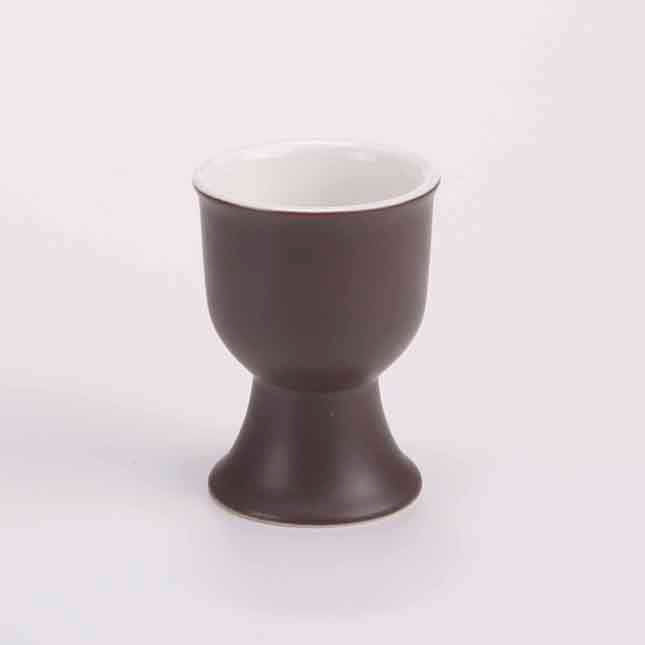 DE TERRA EGG CUP 45ML l 5 X 7CM - DARK BROWN - DON BELLINI # DB236EC45