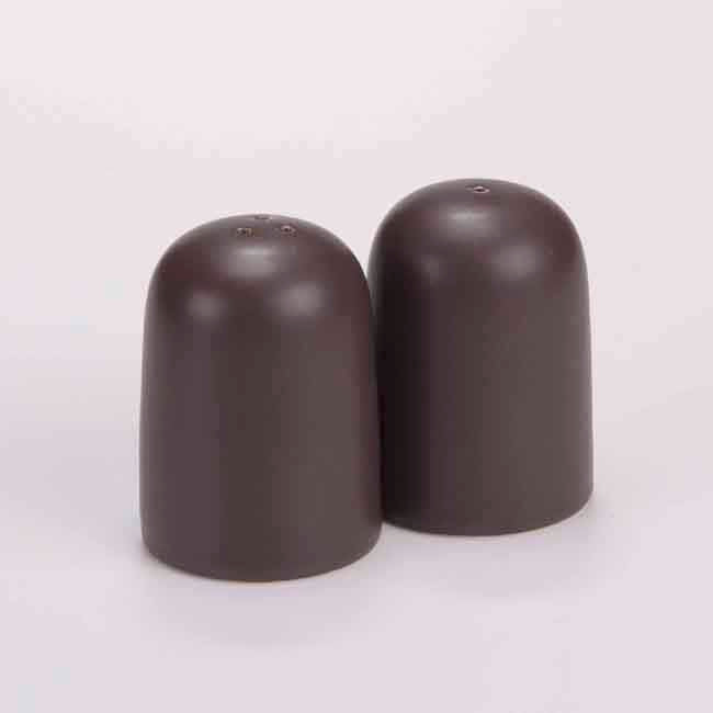 DE TERRA SALT SHAKER 6CM - DARK BROWN - DON BELLINI # DB236SS06