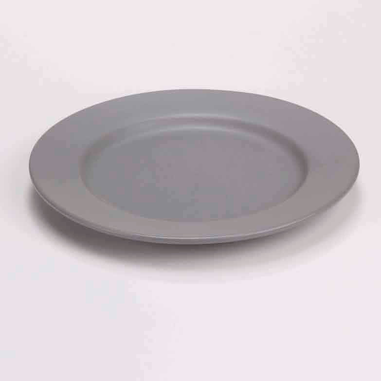 DE TERRA PLATE 9" l 23CM - LIGHT GREY - DON BELLINI # DB2410123