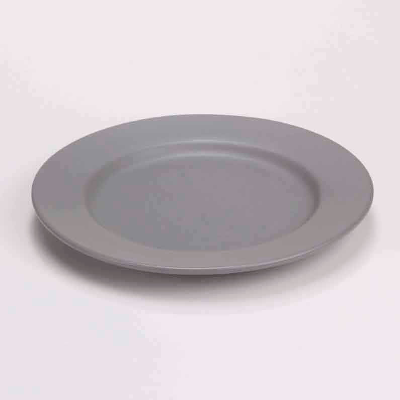 DE TERRA PLATE 10" l 25CM - LIGHT GREY - DON BELLINI # DB2410125