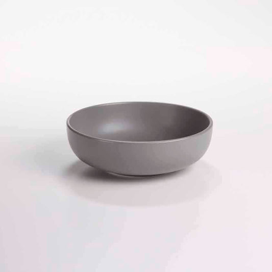 DE TERRA ROUND BOWL 7" l 17.5 CM - LIGHT GREY - DON BELLINI # DB2429017