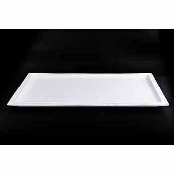 FINE CHINA RECTANGULAR PLATE 18" | 46 CM - WHITE - DON BELLINI # DB3013146