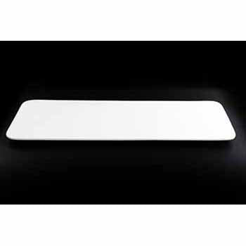 FINE CHINA RECTANGULAR FLAT PLATE 12" | 30 CM - WHITE - DON BELLINI # DB3013229