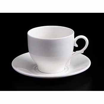 FINE CHINA 7 OZ | 220 ML TEA CUP & SAUCER - WHITE - DON BELLINI # DB3030122