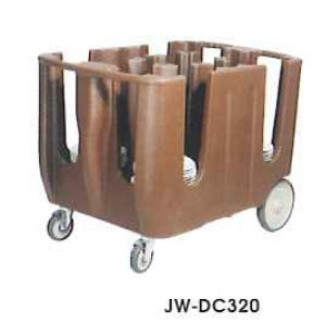 ADJUSTABLE DISH CADDY STACKS HOLDS 4.5''-13'' ROUND PLATE / BOWL - JIWINS #JW-DC320