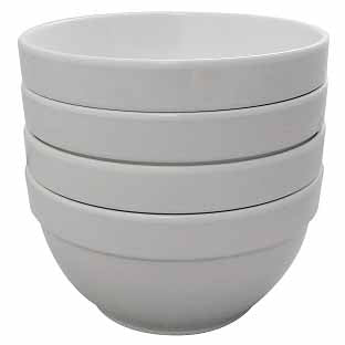 STACK 8" BOWL - IVORY - EFAY # 201508IV