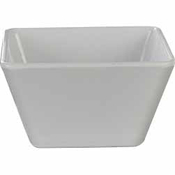 CANON 3" SQUARE BOWL - IVORY - EFAY # 206503IV