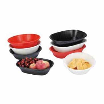 BASKET 12" ROUND SERVING BASKET - IVORY - EFAY # 213312