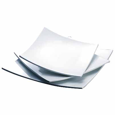 LUNA 12" CURVED PLATE - IVORY - EFAY # 100312IV