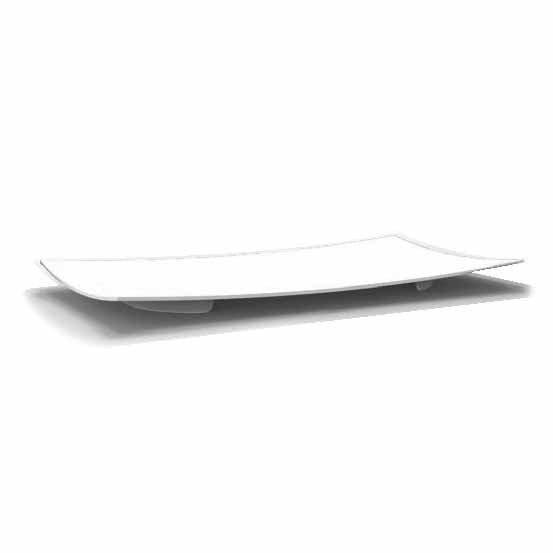LUNA 24" CURVED PLATE - IVORY - EFAY # 100324IV