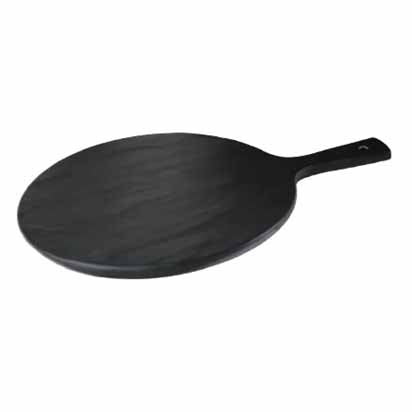 MELA SLATE 17" ROUND GOURMET BOARD - BLACK SLATE - EFAY # 407117BK